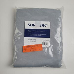 NEW Sun Zero 40" x 84" tab top single curtain panel 'Silver' #CT15
